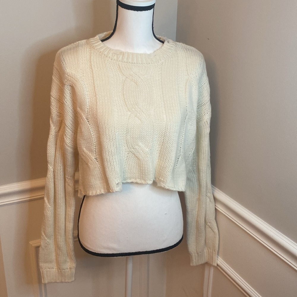 Forever 21 Cropped Oversized Sweater